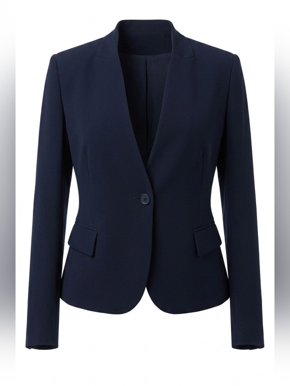 Max Mara Studio Navy Blazer Italian Made Tailored Fit